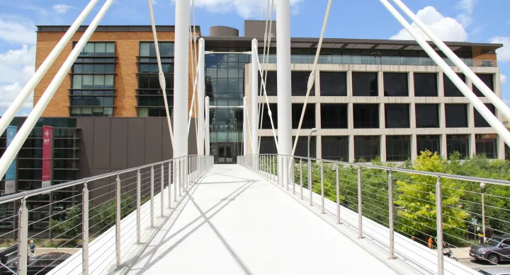 Moody sky bridge